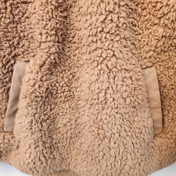 Abercrombie & Fitch Brown Sherpa Pullover - Size Small - Picture 5 of 6